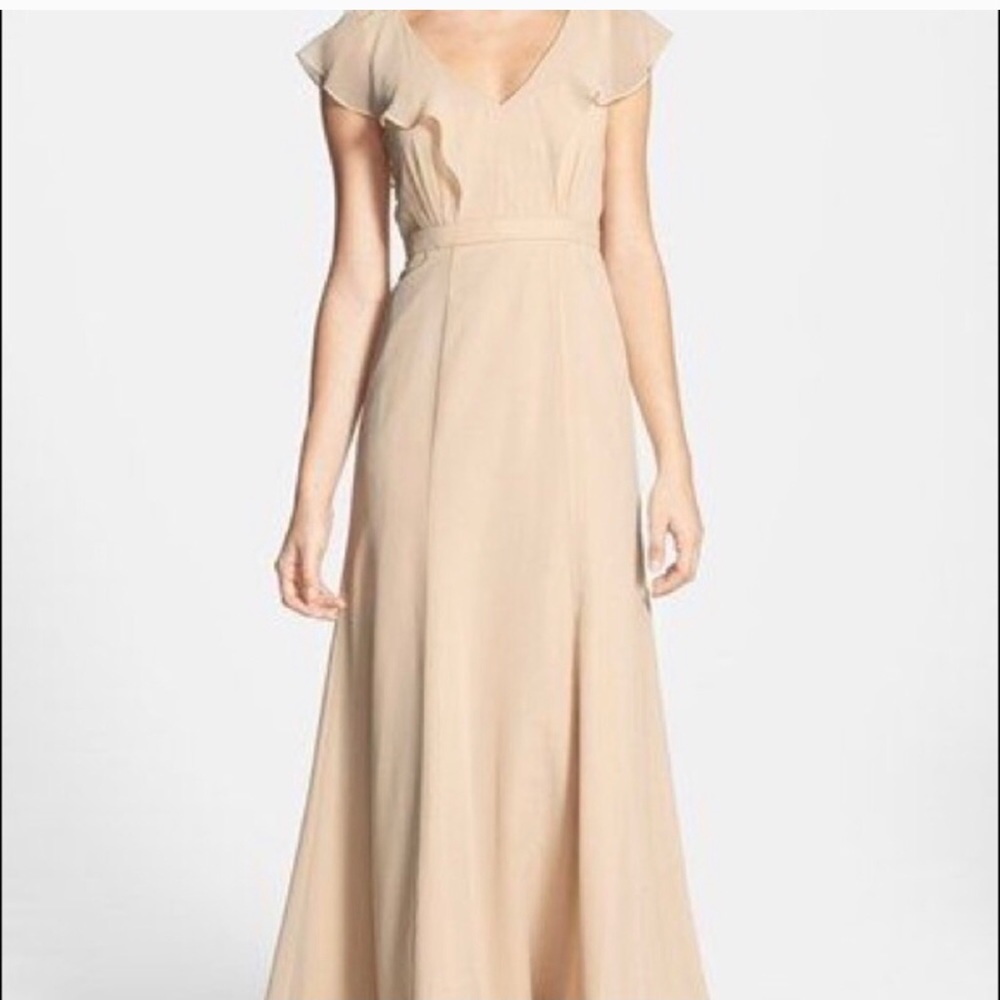 Jenny Yoo Cecilia Champagne Dress - Picture 3 of 6